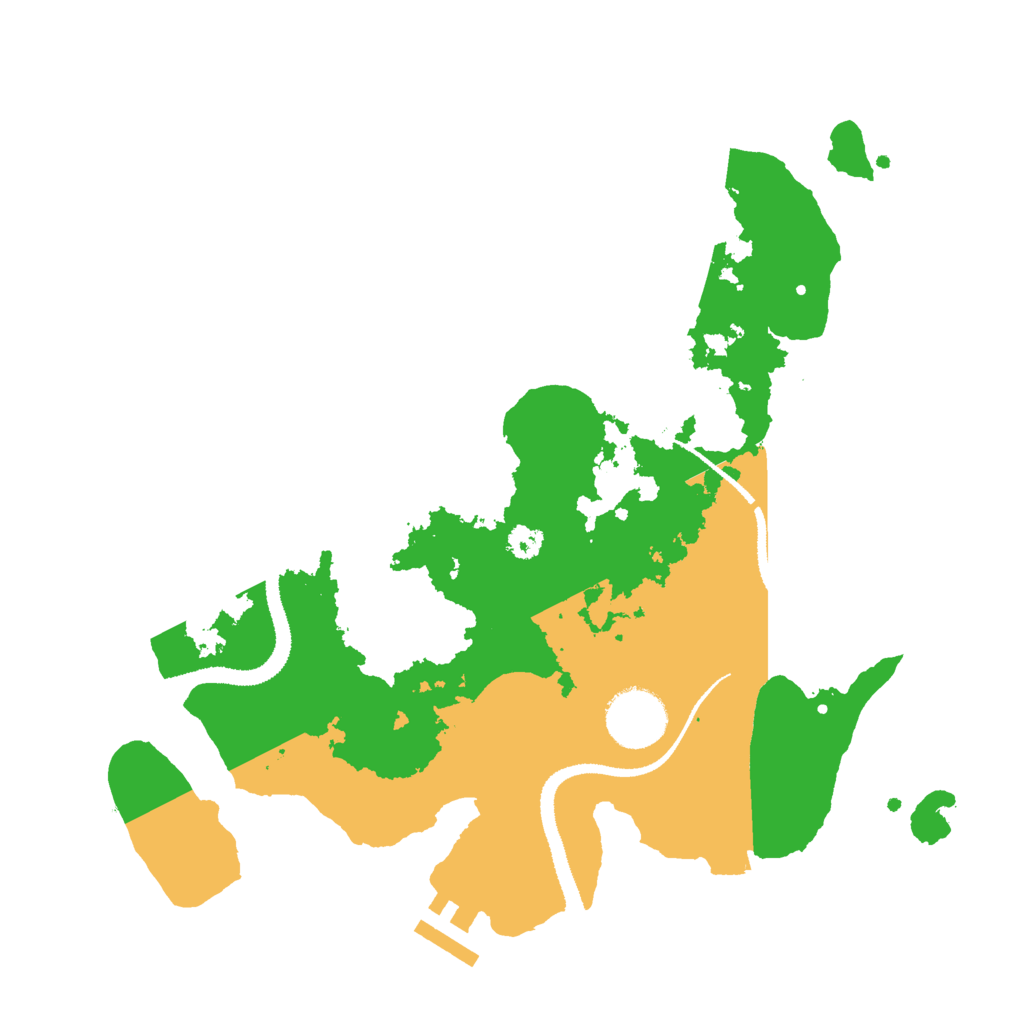 Biome Rust Map: Procedural Map, Size: 3000, Seed: 821174