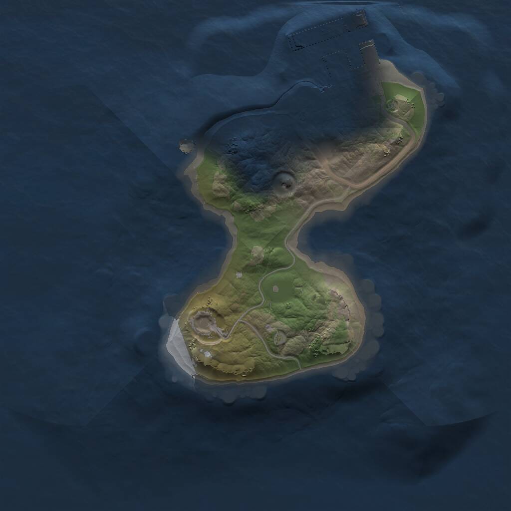 Rust Map: Procedural Map, Size: 1300, Seed: 1952791436, 2 Monuments