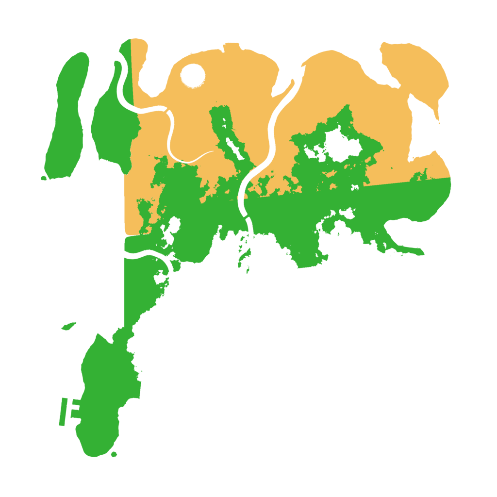 Biome Rust Map: Procedural Map, Size: 3600, Seed: 406386637