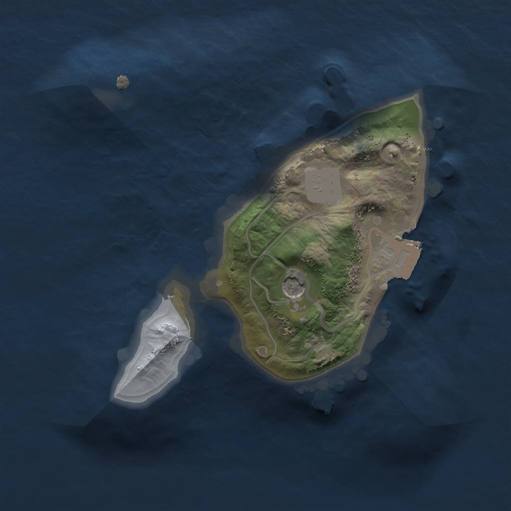 Rust Map: Procedural Map, Size: 1500, Seed: 582337070, 2 Monuments