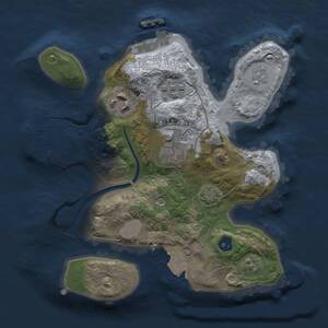 Thumbnail Rust Map: Procedural Map, Size: 2200, Seed: 650149528, 9 Monuments