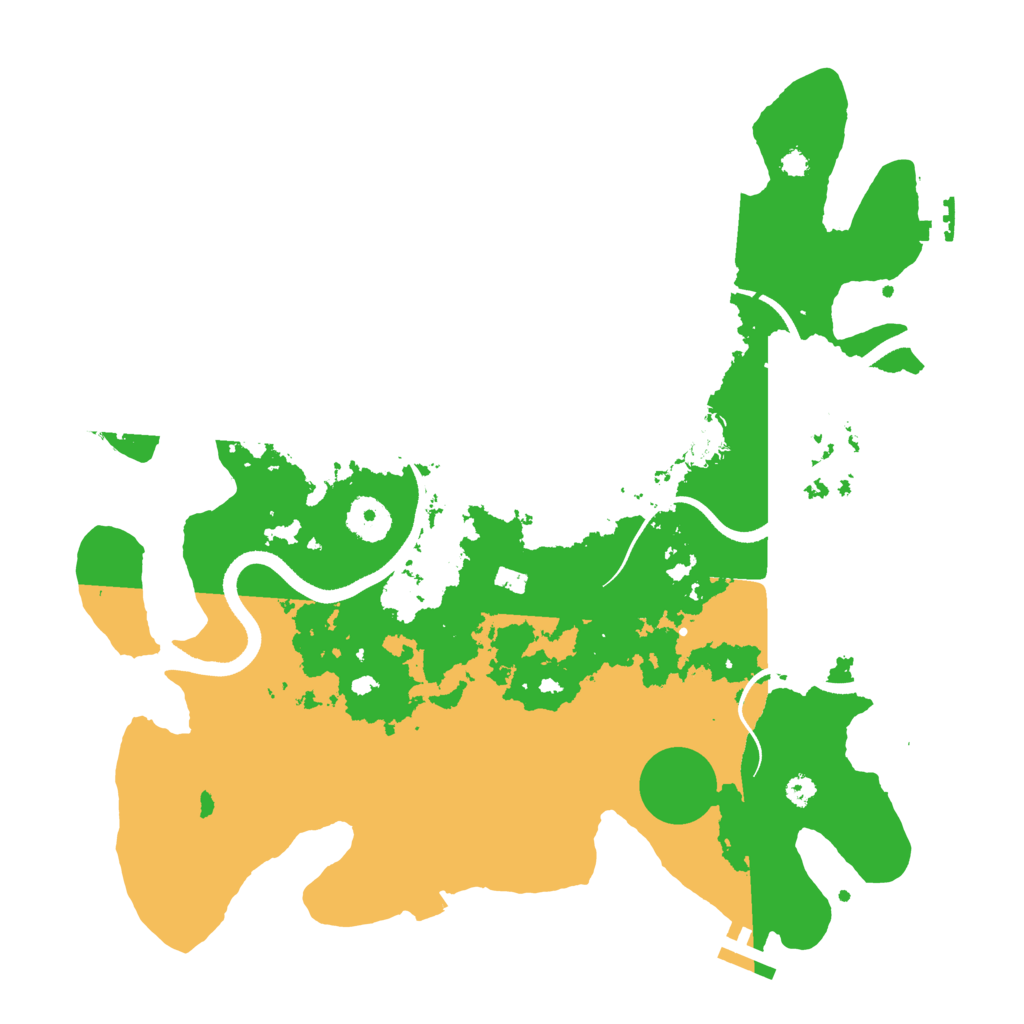 Biome Rust Map: Procedural Map, Size: 3500, Seed: 20370