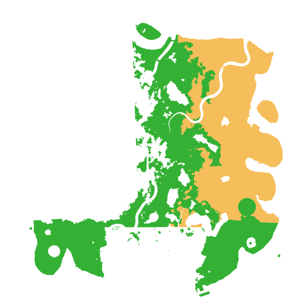 Biome Rust Map: Procedural Map, Size: 4500, Seed: 64870018