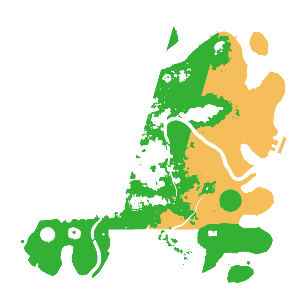 Biome Rust Map: Procedural Map, Size: 3650, Seed: 2023853994