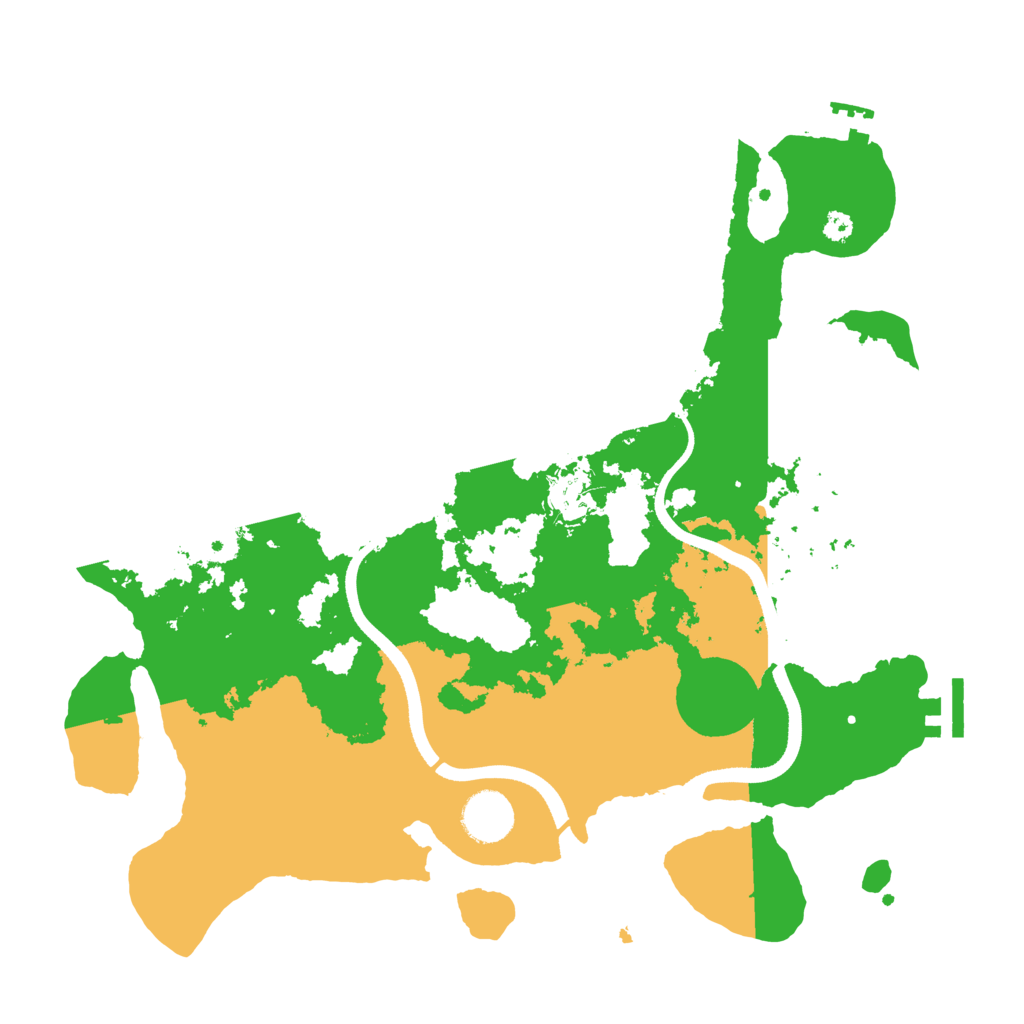 Biome Rust Map: Procedural Map, Size: 3500, Seed: 1614614834