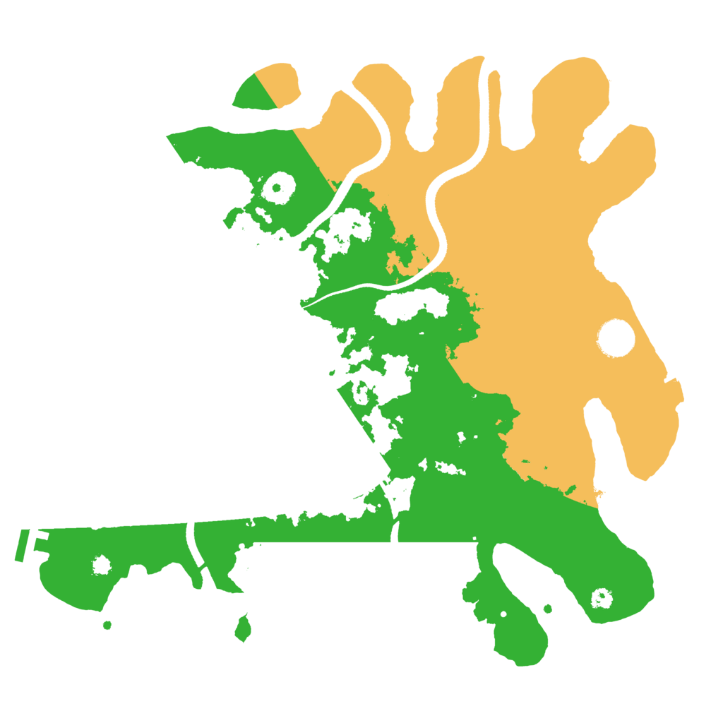 Biome Rust Map: Procedural Map, Size: 3400, Seed: 111586439