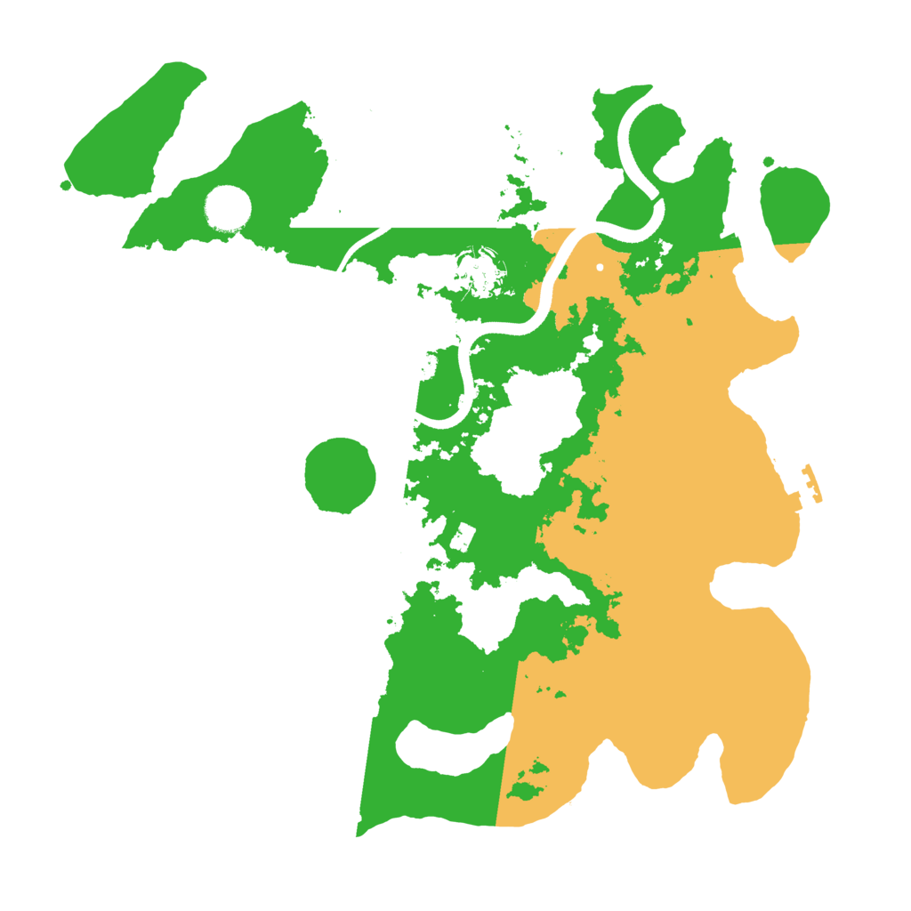 Biome Rust Map: Procedural Map, Size: 3500, Seed: 991907