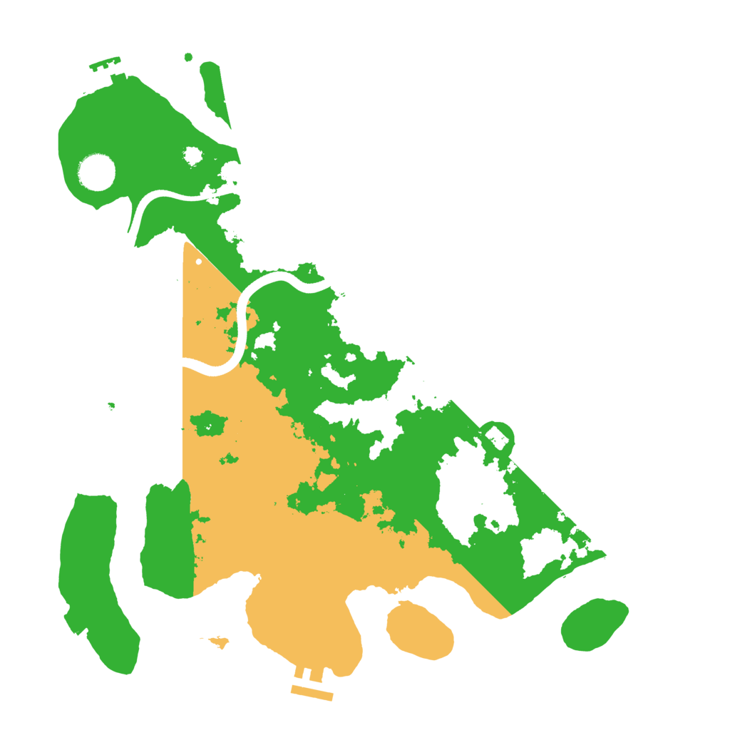 Biome Rust Map: Procedural Map, Size: 3500, Seed: 419437118