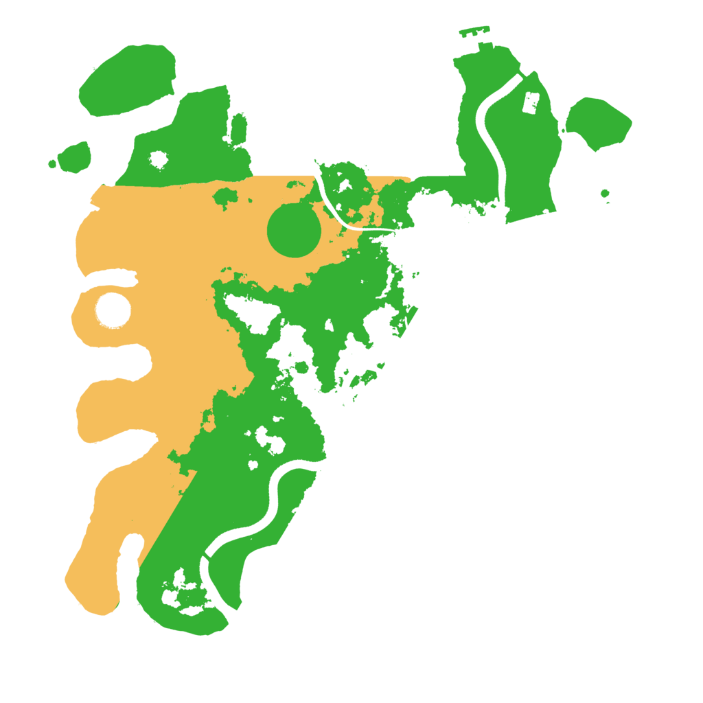 Biome Rust Map: Procedural Map, Size: 3500, Seed: 197377633