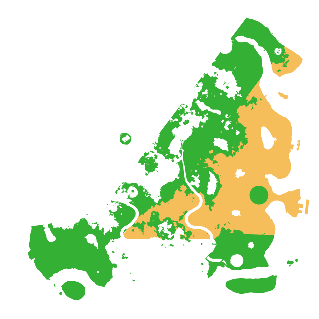 Biome Rust Map: Procedural Map, Size: 4500, Seed: 1226476090