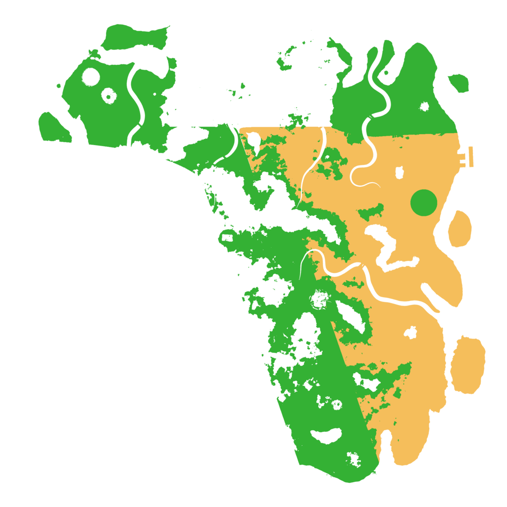 Biome Rust Map: Procedural Map, Size: 5000, Seed: 15332