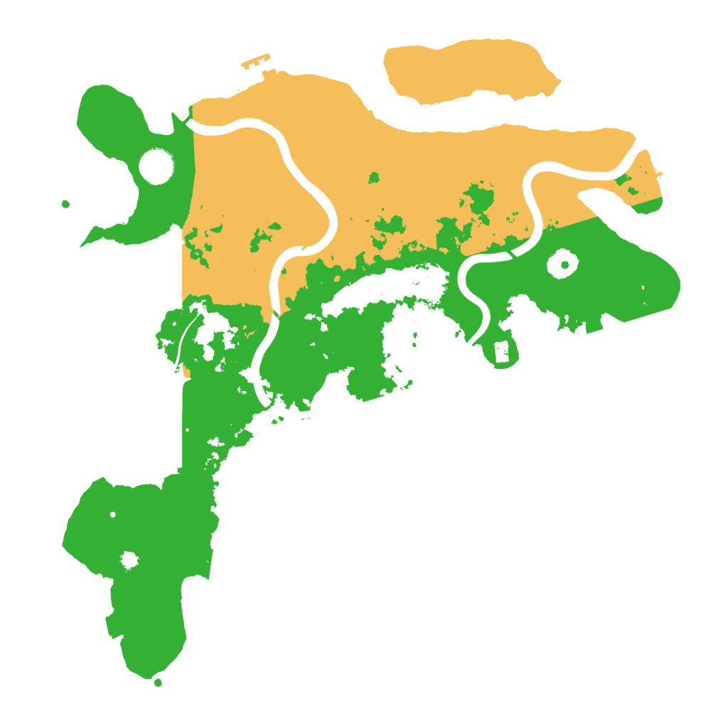 Biome Rust Map: Procedural Map, Size: 3700, Seed: 2090362659