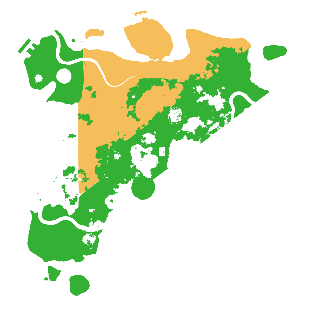 Biome Rust Map: Procedural Map, Size: 3700, Seed: 2138502491