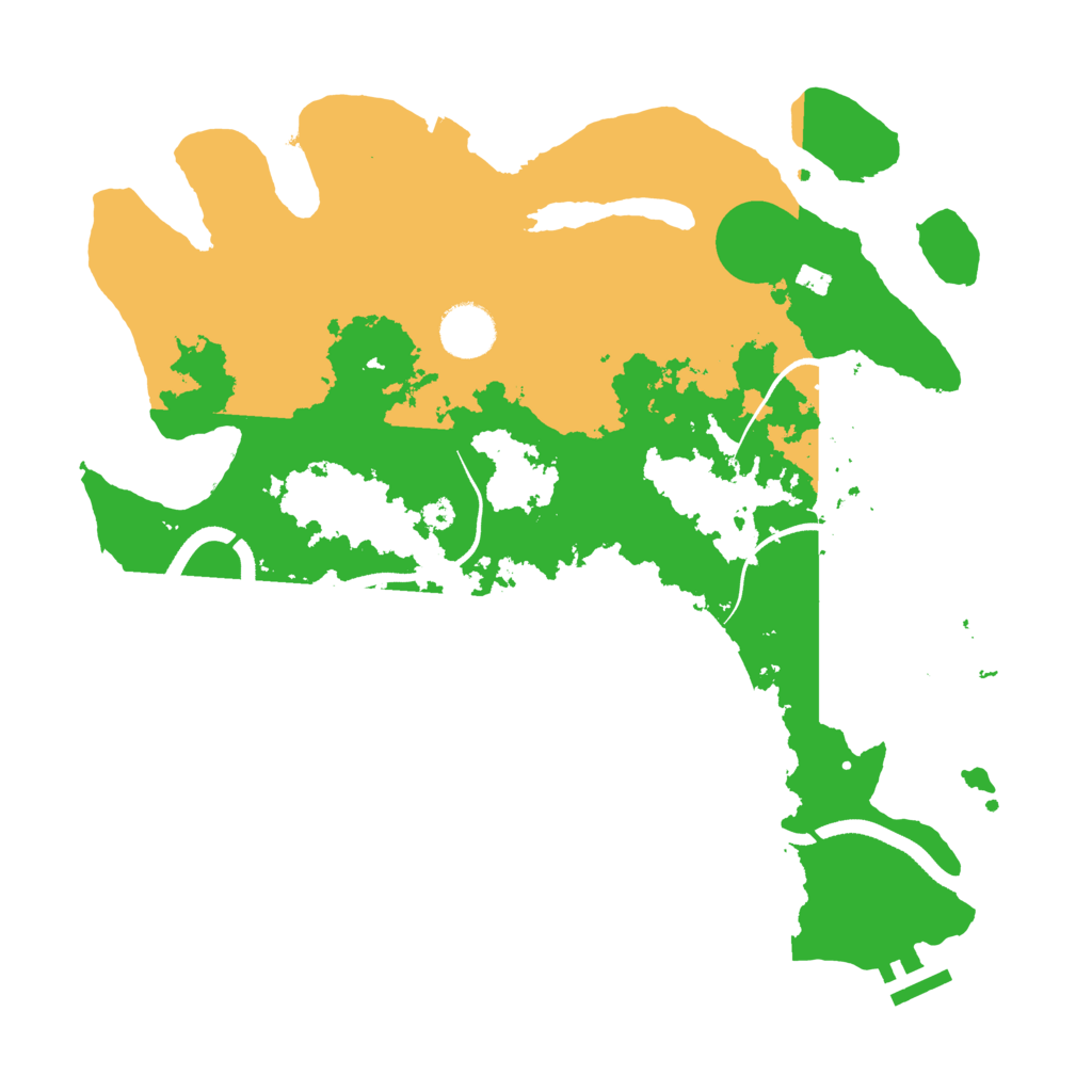 Biome Rust Map: Procedural Map, Size: 3500, Seed: 785397