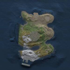 Thumbnail Rust Map: Procedural Map, Size: 1742, Seed: 494154691, 3 Monuments