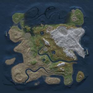 Thumbnail Rust Map: Procedural Map, Size: 3575, Seed: 1337, 13 Monuments