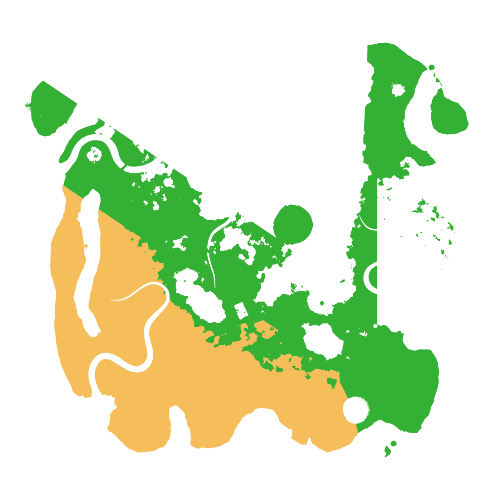 Biome Rust Map: Procedural Map, Size: 3500, Seed: 2069954503