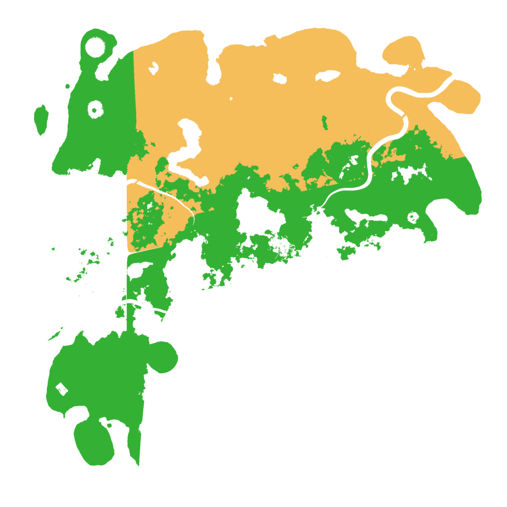 Biome Rust Map: Procedural Map, Size: 4500, Seed: 2135040418