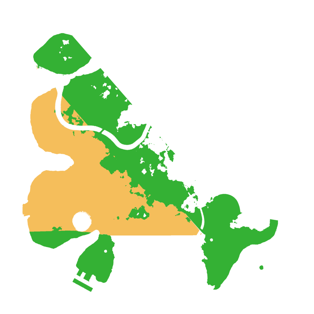 Biome Rust Map: Procedural Map, Size: 3000, Seed: 28543