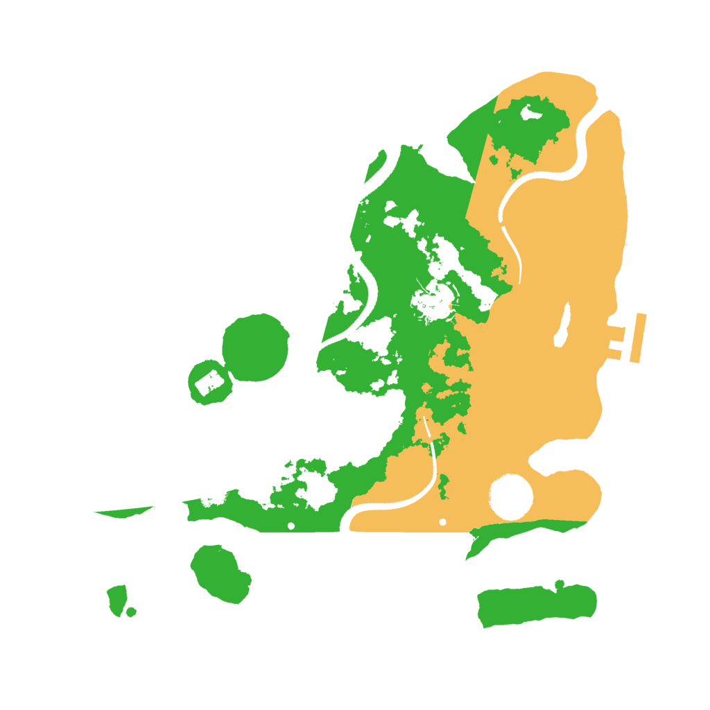 Biome Rust Map: Procedural Map, Size: 2899, Seed: 77777