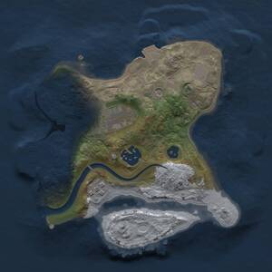 Thumbnail Rust Map: Procedural Map, Size: 2200, Seed: 2019759957, 6 Monuments