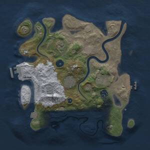 Thumbnail Rust Map: Procedural Map, Size: 3000, Seed: 1330124322, 10 Monuments