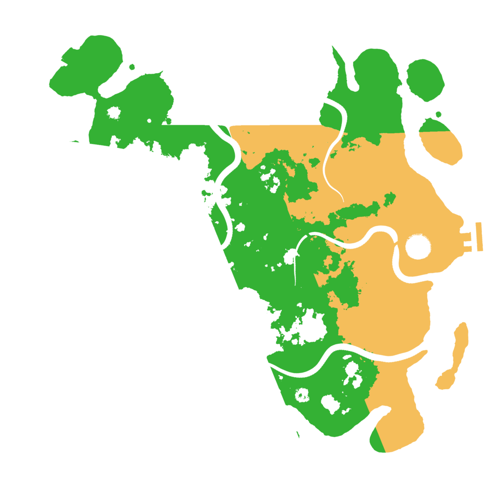 Biome Rust Map: Procedural Map, Size: 3500, Seed: 1572934184