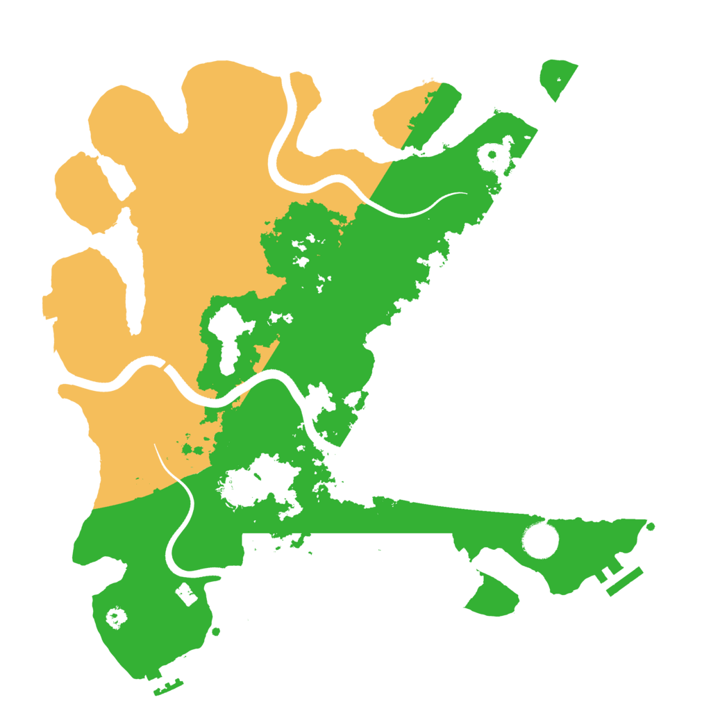Biome Rust Map: Procedural Map, Size: 3500, Seed: 1149113487