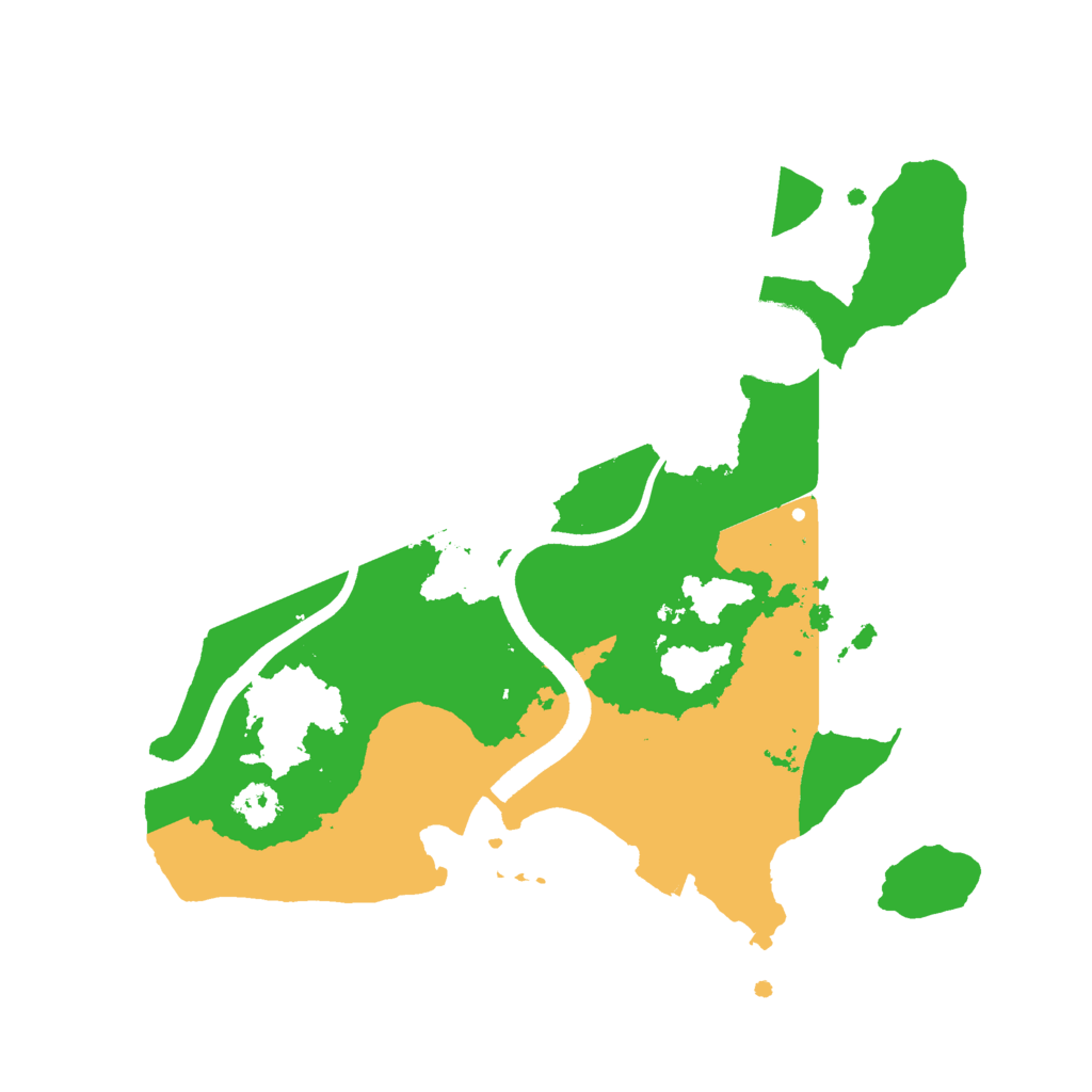 Biome Rust Map: Procedural Map, Size: 2500, Seed: 10465