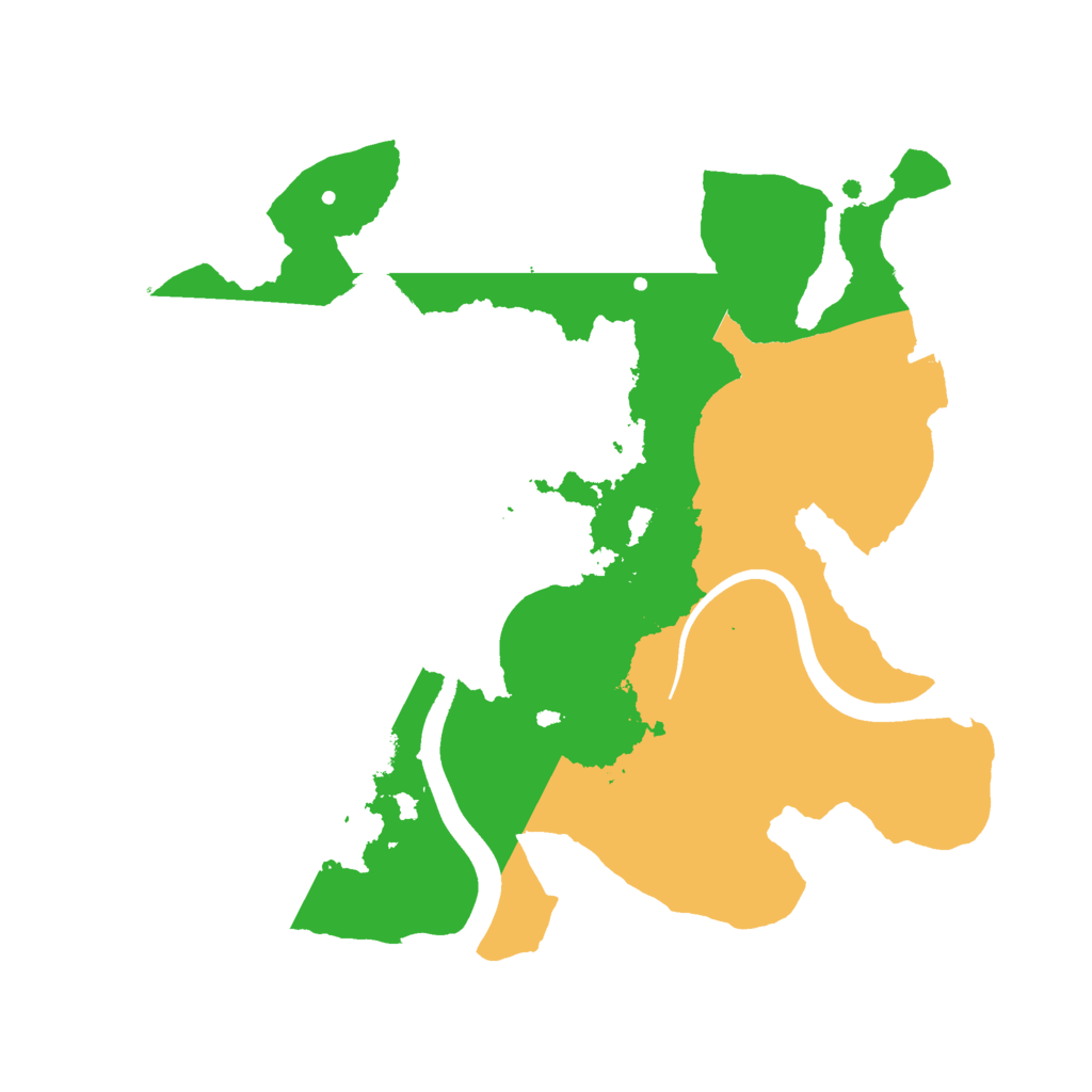Biome Rust Map: Procedural Map, Size: 2350, Seed: 581005105