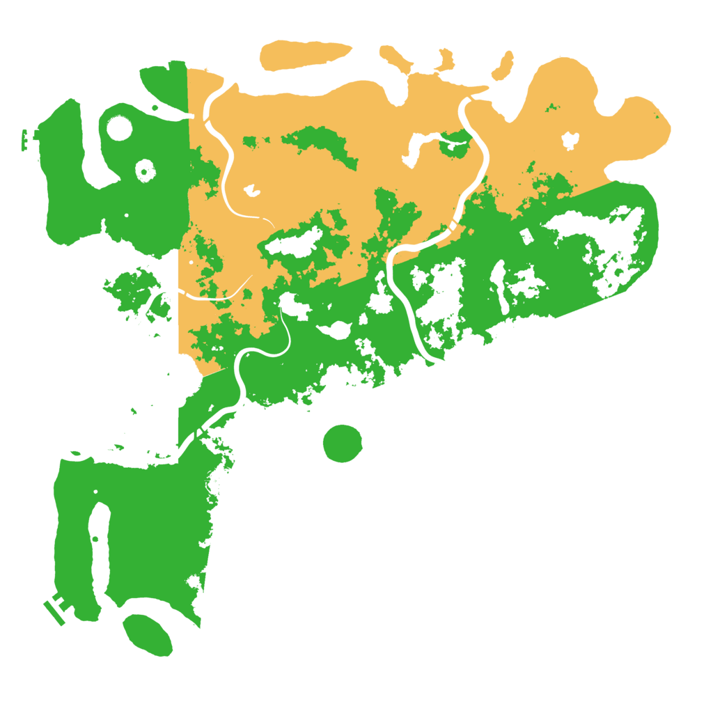 Biome Rust Map: Procedural Map, Size: 5000, Seed: 591832