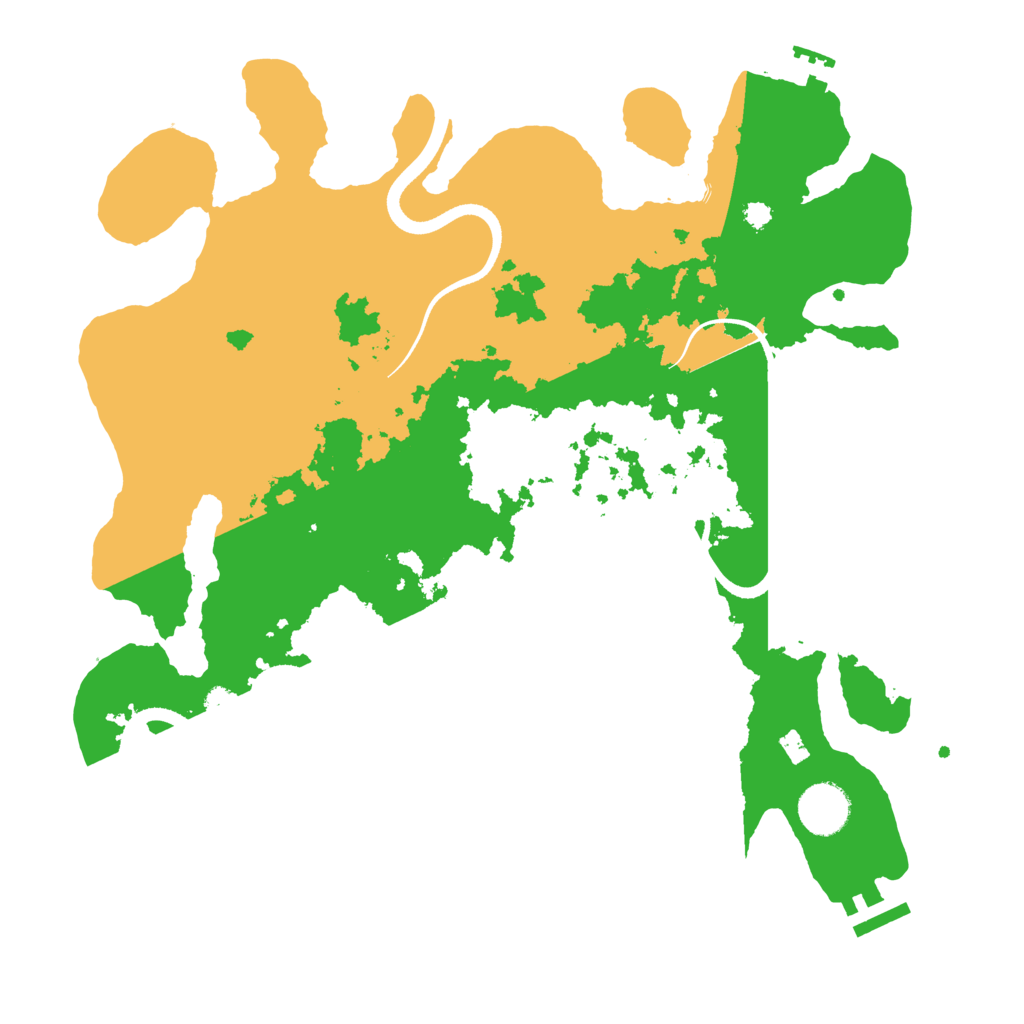 Biome Rust Map: Procedural Map, Size: 3500, Seed: 295585548