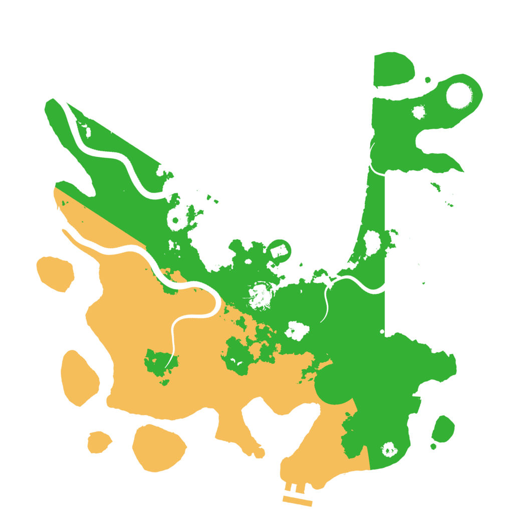 Biome Rust Map: Procedural Map, Size: 3500, Seed: 718106821