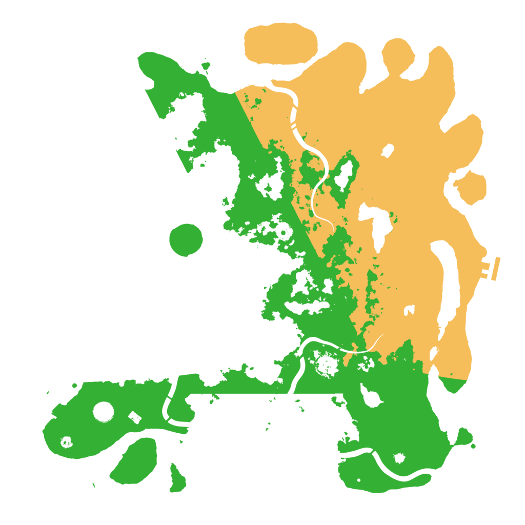 Biome Rust Map: Procedural Map, Size: 4500, Seed: 538358324