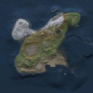 Thumbnail Rust Map: Procedural Map, Size: 2000, Seed: 10465, 6 Monuments