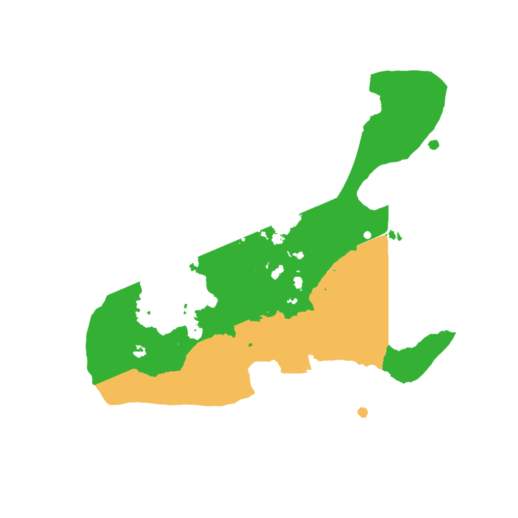 Biome Rust Map: Procedural Map, Size: 2000, Seed: 10465