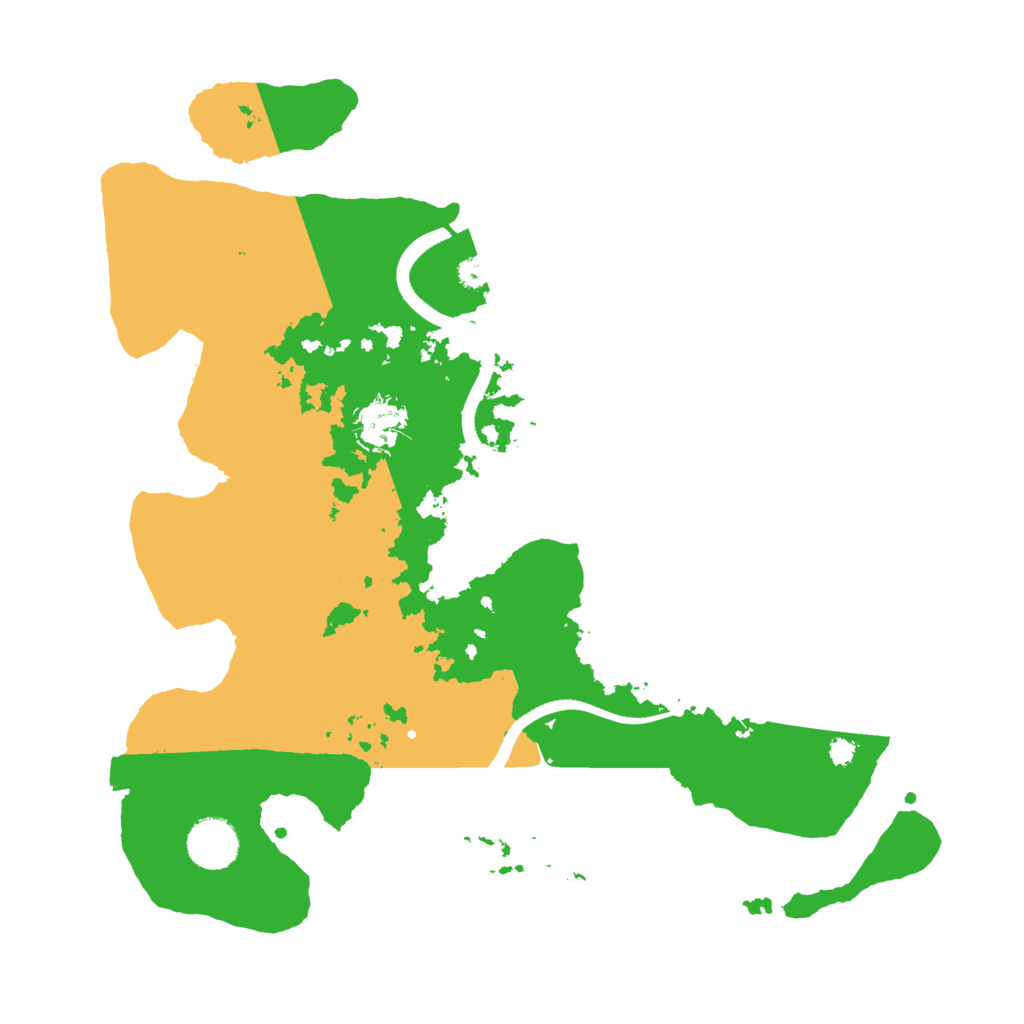 Biome Rust Map: Procedural Map, Size: 3500, Seed: 272510972