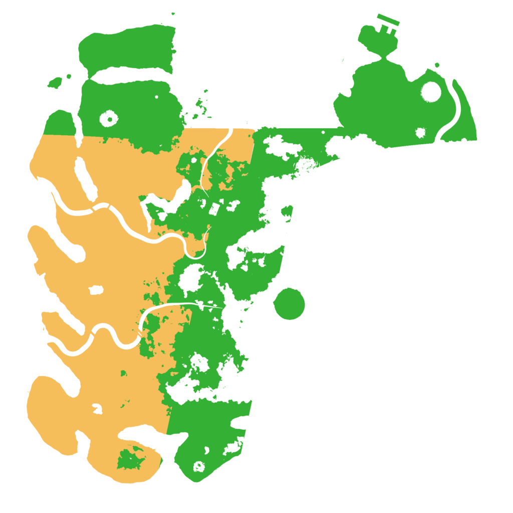 Biome Rust Map: Procedural Map, Size: 4500, Seed: 69475933