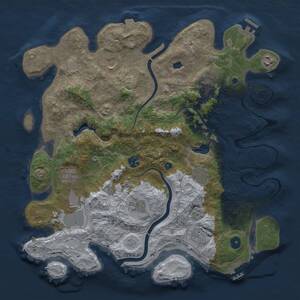 Thumbnail Rust Map: Procedural Map, Size: 4000, Seed: 32432, 16 Monuments