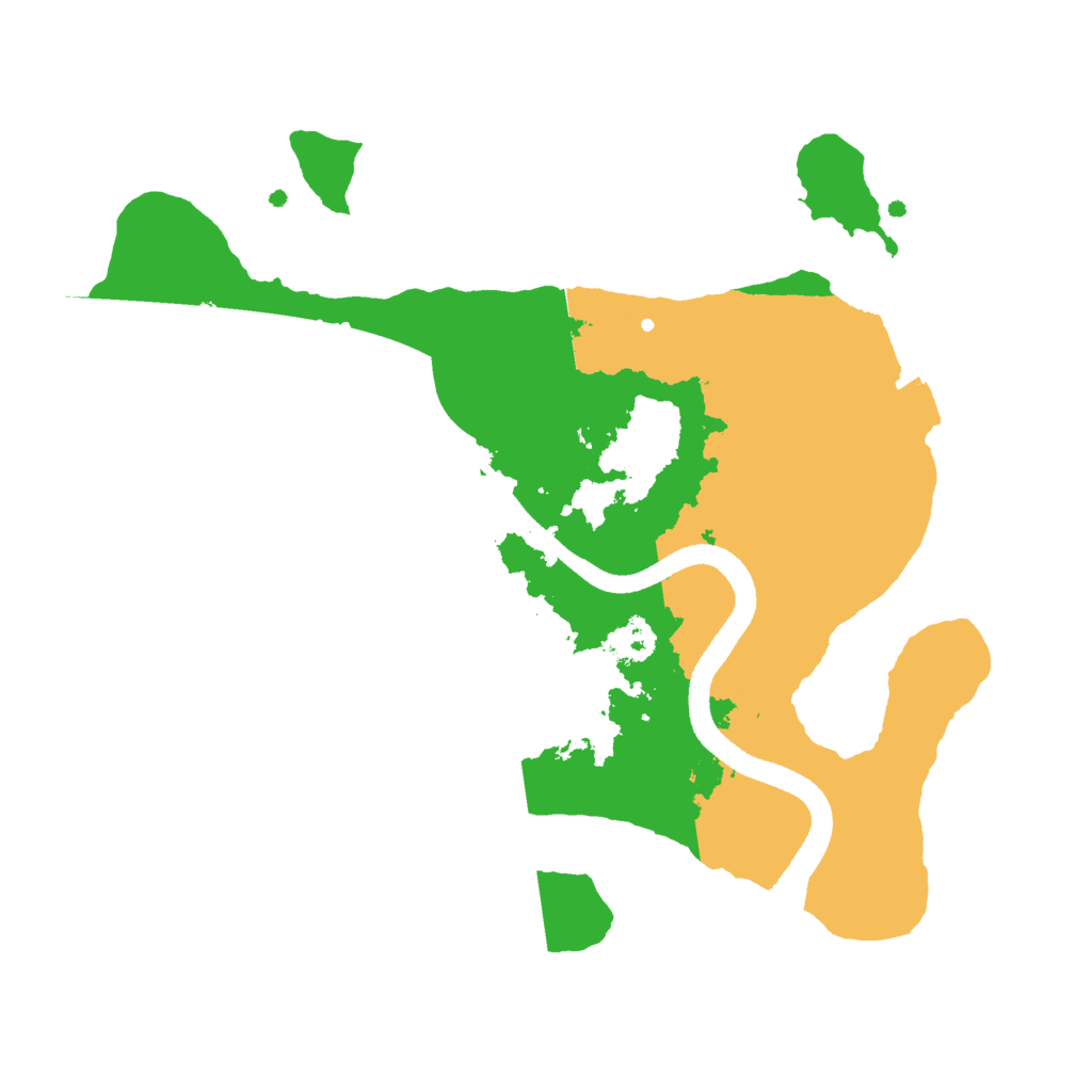 Biome Rust Map: Procedural Map, Size: 2500, Seed: 1597