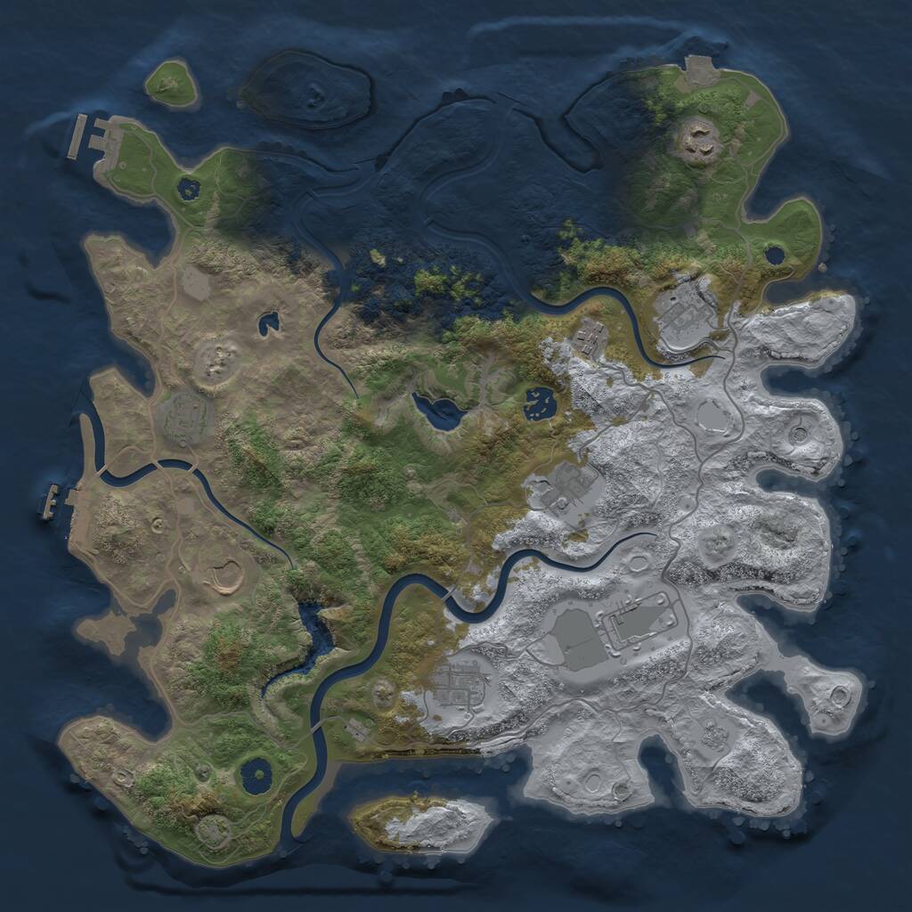 Rust Map: Procedural Map, Size: 4000, Seed: 1777075315, 15 Monuments