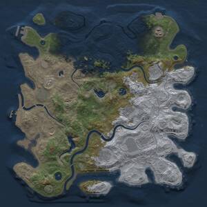 Thumbnail Rust Map: Procedural Map, Size: 4000, Seed: 1777075315, 15 Monuments