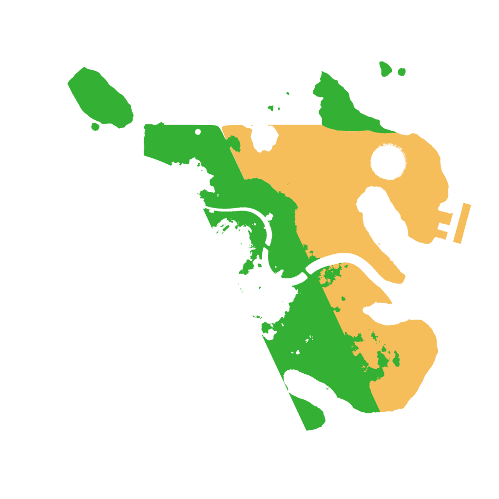 Biome Rust Map: Procedural Map, Size: 2500, Seed: 779072946
