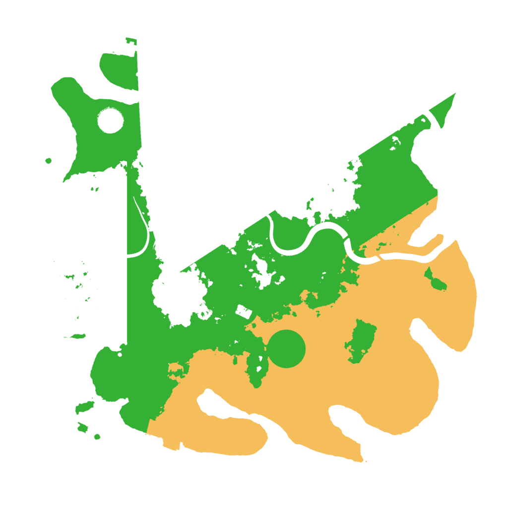 Biome Rust Map: Procedural Map, Size: 3500, Seed: 100688