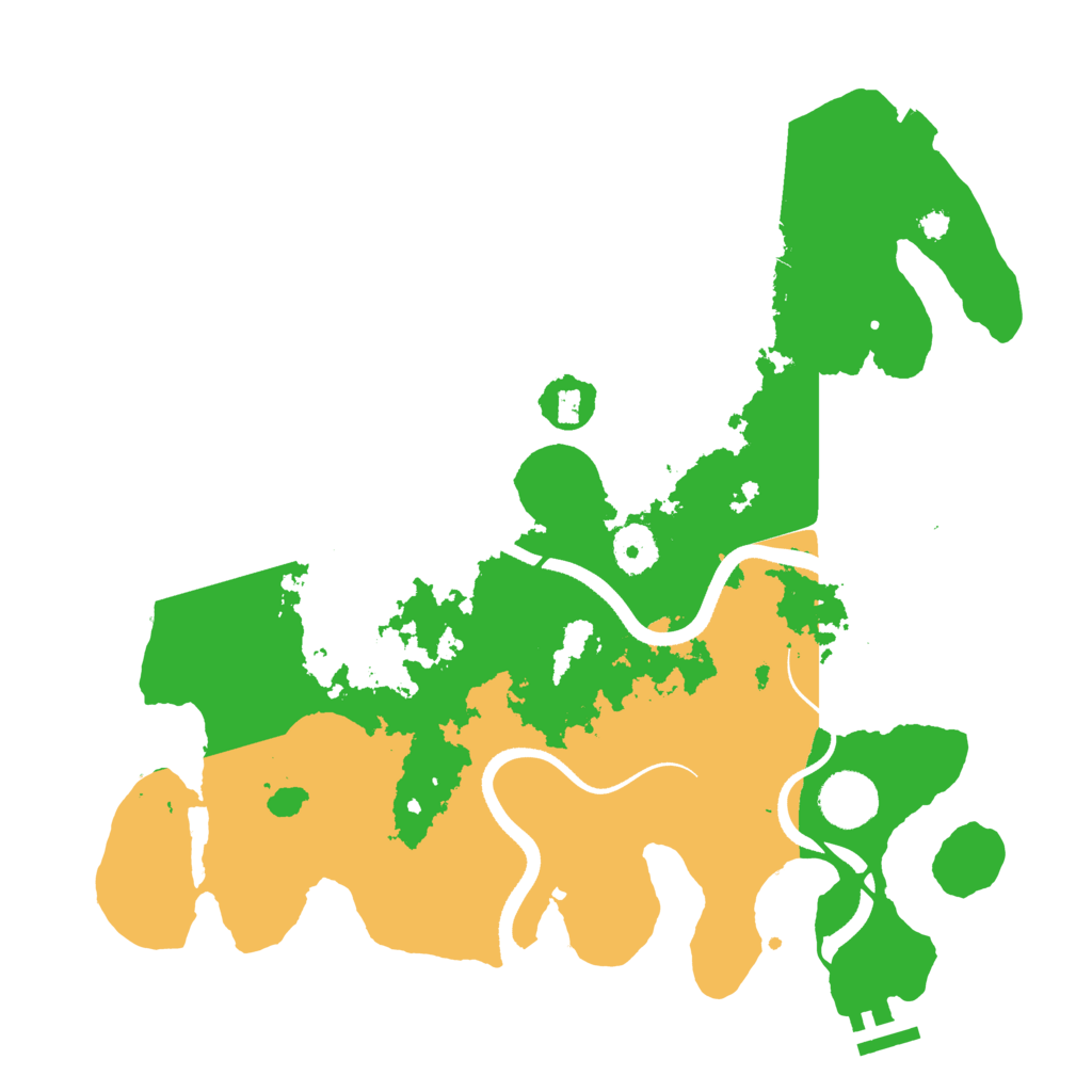 Biome Rust Map: Procedural Map, Size: 3500, Seed: 450120815