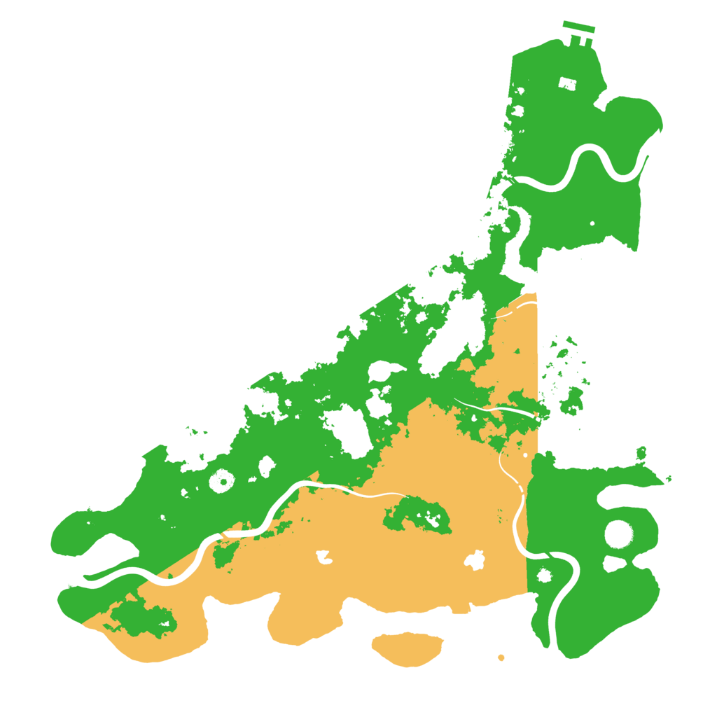 Biome Rust Map: Procedural Map, Size: 4500, Seed: 1369503845