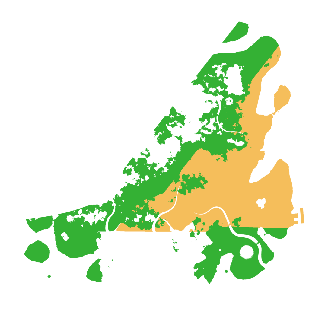 Biome Rust Map: Procedural Map, Size: 4000, Seed: 49856