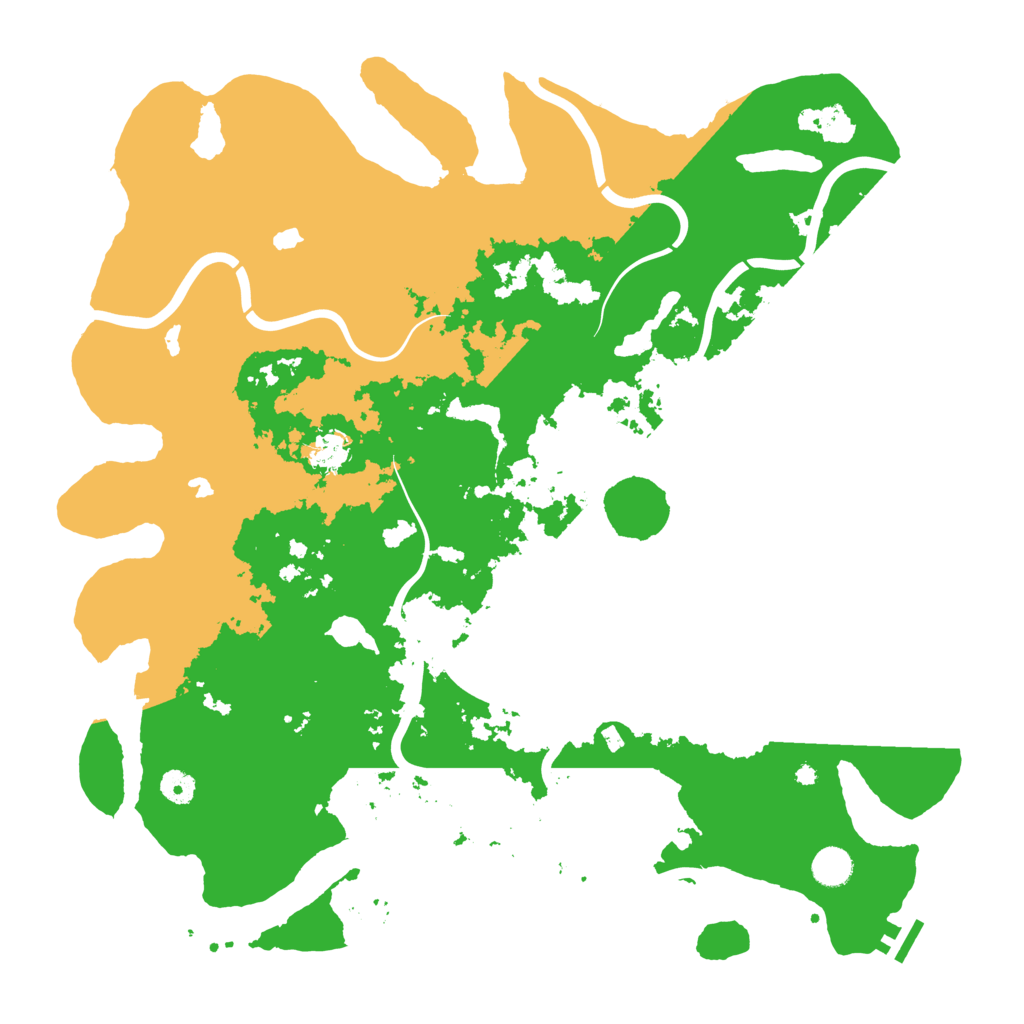 Biome Rust Map: Procedural Map, Size: 4500, Seed: 451510963