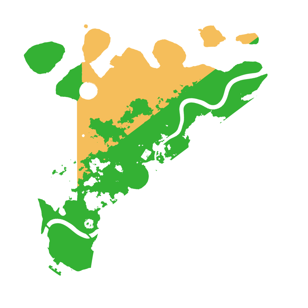 Biome Rust Map: Procedural Map, Size: 3200, Seed: 999888777