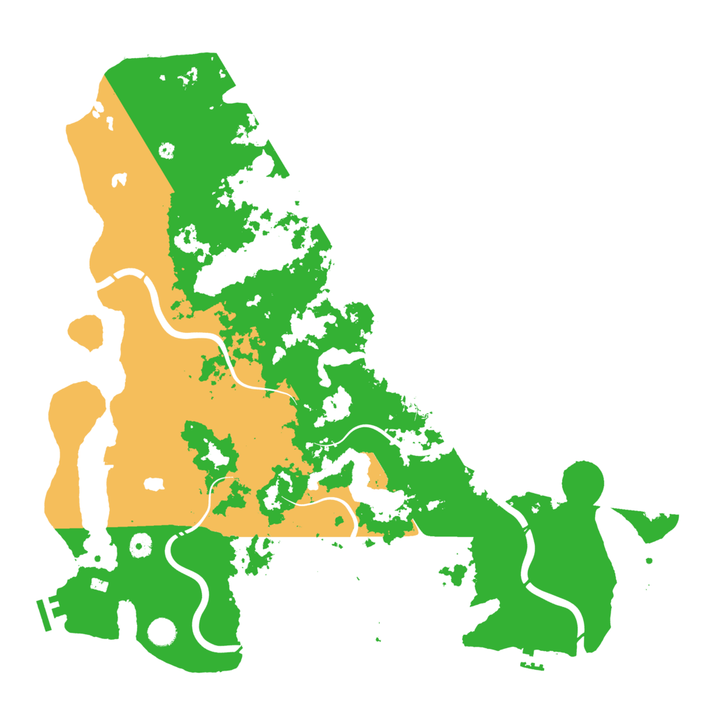 Biome Rust Map: Procedural Map, Size: 4500, Seed: 651672677